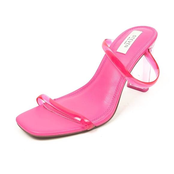 Steven By Steve Madden Hot Pink Jercy Heeled Sandals Size 9 - Picture 1 of 10